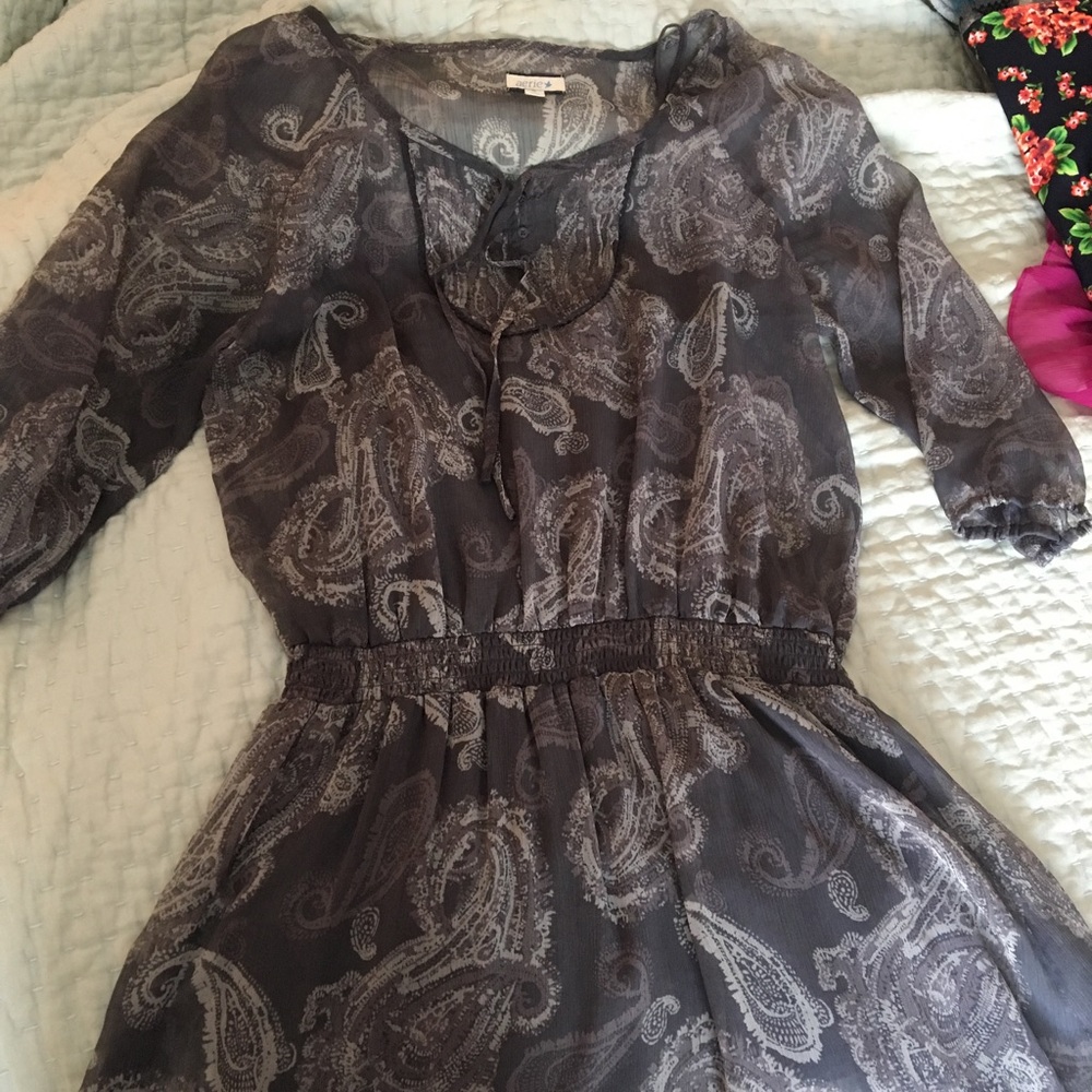 🌚🌟Charcoal with purple accent dress🌟🌚